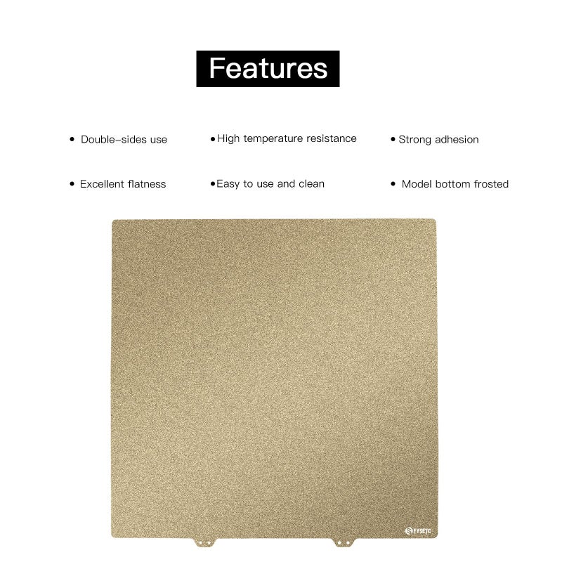 FYSETC 3D Printing Platform 300x300 Build Plate - Double Sided Textured PEI Spring Steel Sheet: Powder Coated Flexiable Texture Build Surface Comaptible with 3D Printer TAZ 6 - Image 5